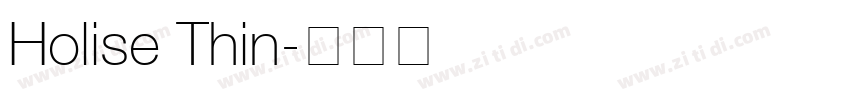 Holise Thin字体转换